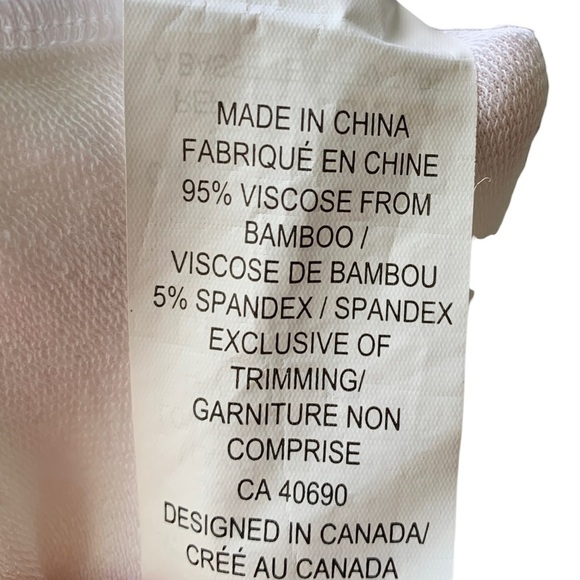 LNBF Bamboo Viscose High Rise White Wide Leg Culottes Women's XS Capris Cropped - Picture 7 of 8